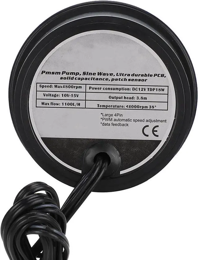 Alt view image 7 of 7 - aqxreight 12V 1100L 4800rpm Fast Heat Dissipation Pump to 1100L H High L PumpWater Cooling PumpComputer Cooling PumpMini Pump12V