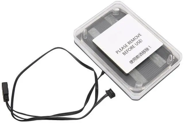Alt view image 2 of 7 - CPU Water Block, 5V Light G1/4 19.7 Inch Wire Aluminum Alloy CPU for AM4