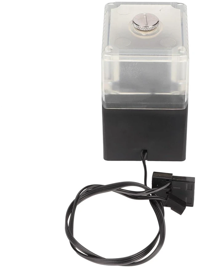 Alt view image 7 of 7 - CPU Water Pump Long Service Life G1/4 Thread for Computer Water Cooling Ultra Quiet CPU Pump Tank for Gaming Enthusiasts (Black)