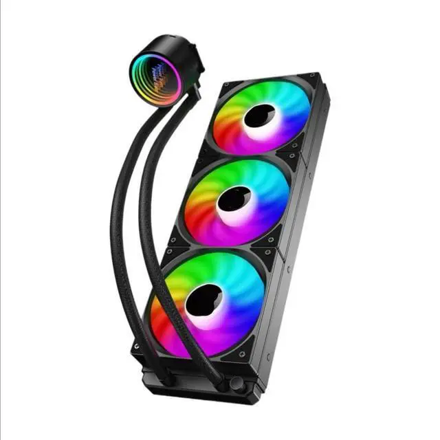 Main image of Water-Cooled CPU Radiator with ARGB Integrated Pump Fan for Power Train Ice Cube DL-360(DL-360 ARGB Black)