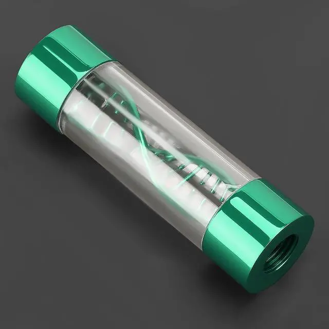 Alt view image 5 of 7 - KIMISS Water Meter for Computer Cooling - Spiral Design G1/4 Female Thread in Multiple Colors (Green)
