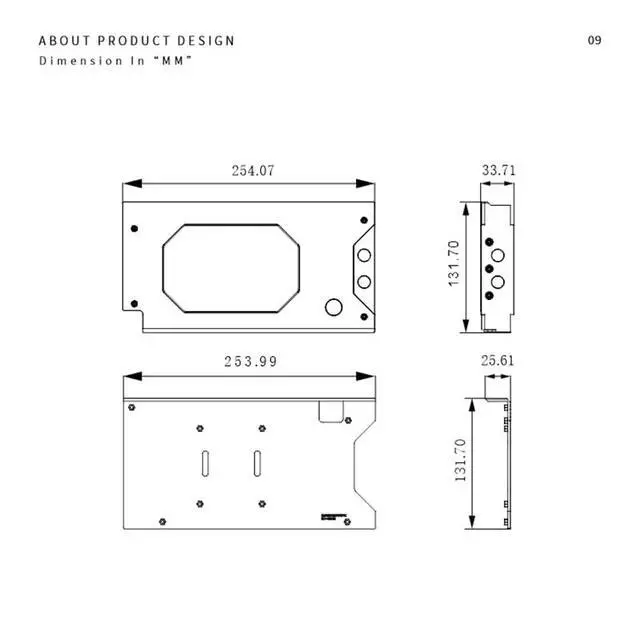 Alt view image 2 of 6 - Copper GPU Water Cooling Block GPU Waterblock for Asus RTX5090 RTX5090Ti RTX5080 RTX5080Ti RTX5070 RTX5070Ti RTX5060 RTX5060Ti (for Asus TUF Gaming GeForce RTX 5090 D 32GB GDDR7)
