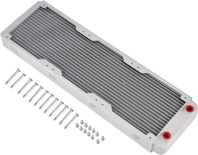 Main image of PC Water Cooling Radiator, 18 Tubes Aluminum Heat Exchanger, G1/4 Thread Heatsink, 240mm/360mm Optional Computer Cooler(360mm)