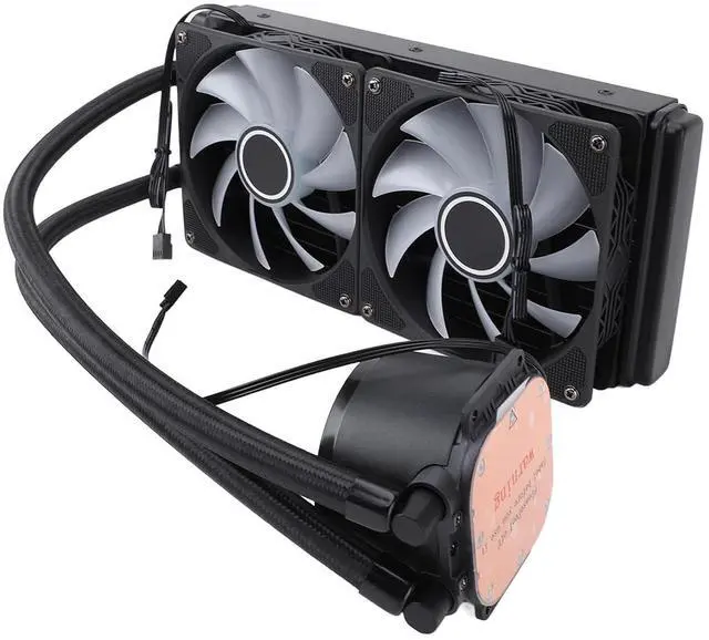 Alt view image 3 of 7 - CHICIRIS 240mm ARGB Integrated CPU Liquid Cooler High Efficiency Double PWM Water Cooler for 115X 1200, ABS Material