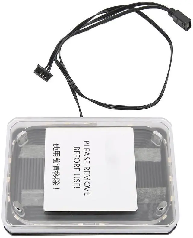 Alt view image 5 of 7 - CPU Water Block, 5V Light G1/4 19.7 Inch Wire Aluminum Alloy CPU for AM4