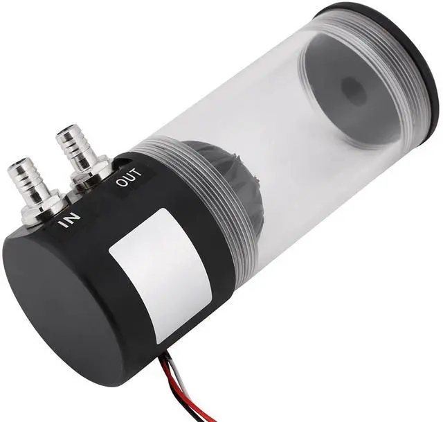 Alt view image 4 of 7 - DC 12 V Water Cooling Pump and Tank Integrated System, 500 LPH Flow Rate, 10 W Power, 3 Pin Connector for CPU and CO2 Cooling Heat Exchanger Applications