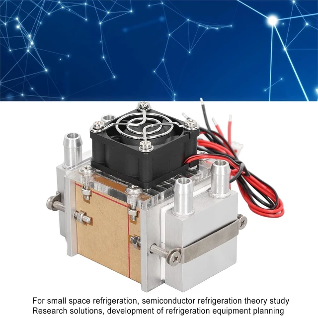 Alt view image 2 of 7 - Semiconductor Refrigeration System Thermoelectric Cooler Module for Small Space Cooling - Dual Core Air Cooling Device for Industrial Refrigeration Equipment and DIY Research -