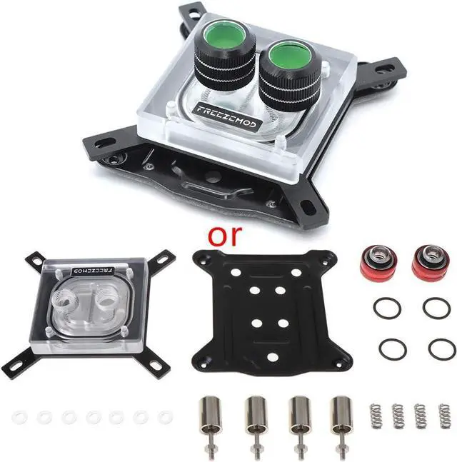 Main image of G1/4 Thread Waterblock Acrylic+ Copper Water Cooling CPU Piece Water Cooling Radiator Heatsink Block for 1150 1151 115