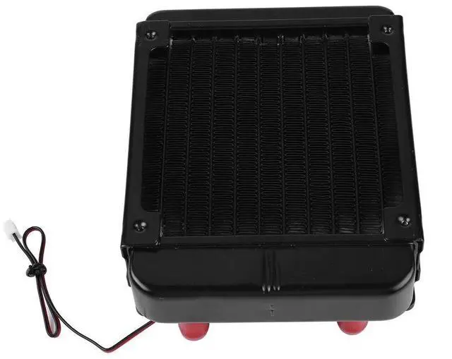 Alt view image 2 of 7 - 120MM CPU Water Cooling Radiator, Computer CPU Cooler with 10 Tubes, Pure Aluminum Heat Exchanger with 120mm Fan, Liquid Cooling System for PC Gaming, Industrial Control Cabinet an