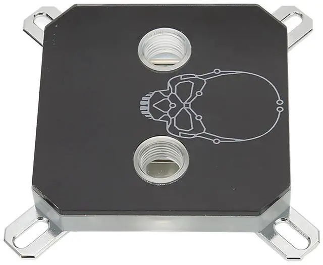 Alt view image 5 of 7 - CPU Water Block G1/4 Thread, Copper Acrylic Electroplating Cooling Block, Accurate Hole Positions for Easy Installation, PC CPU Water Cooling Block with Base Screws