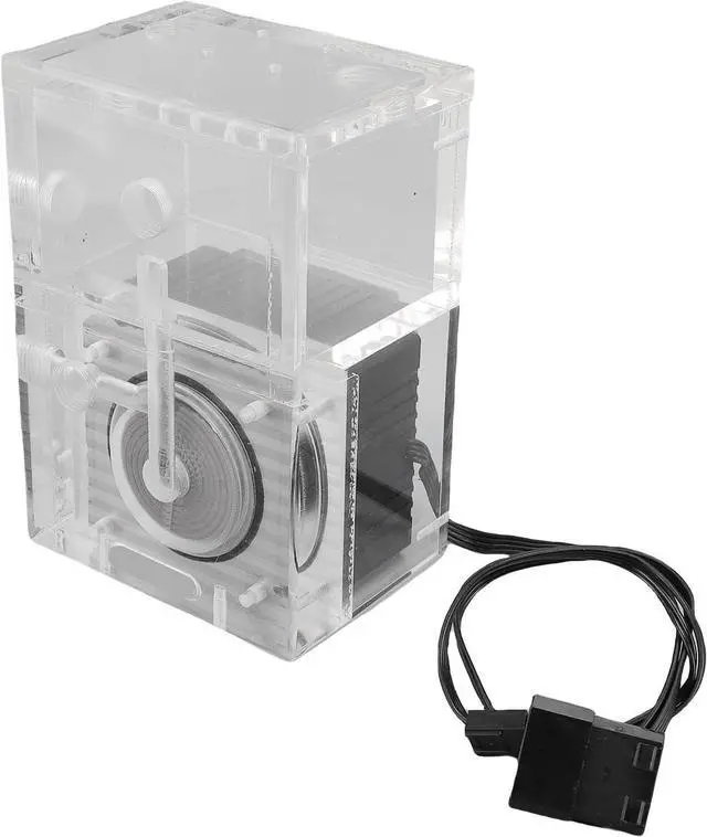 Alt view image 3 of 7 - Computer Water Pump Tank High Efficiency Integrated Centrifugal Water Pump for PC Pub EG6 FX with Aluminum Alloy Armor and Acrylic Casing for Cooling System