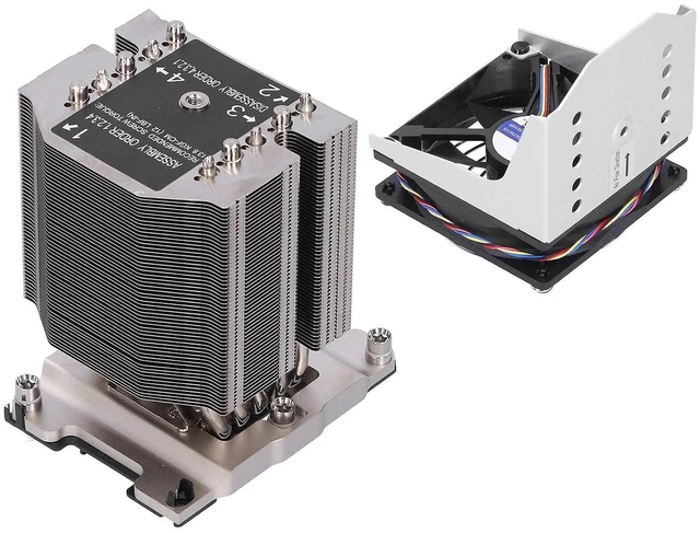 Alt view image 6 of 7 - Cryfokt SNKP0070APS4 LGA 3647-0 4U CPU Radiator Heat Sink for X11 Purley Computer Supplies Metal Fan 53.26CFM Maximum for Tower Server