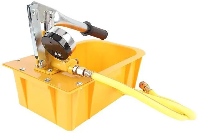 Alt view image 3 of 7 - Water Pressure Test Pump with Gauge G1/2 Standard Thread Connector, Manual Water Pressure Tester for Leakage Testing, for Hydraulic Testing