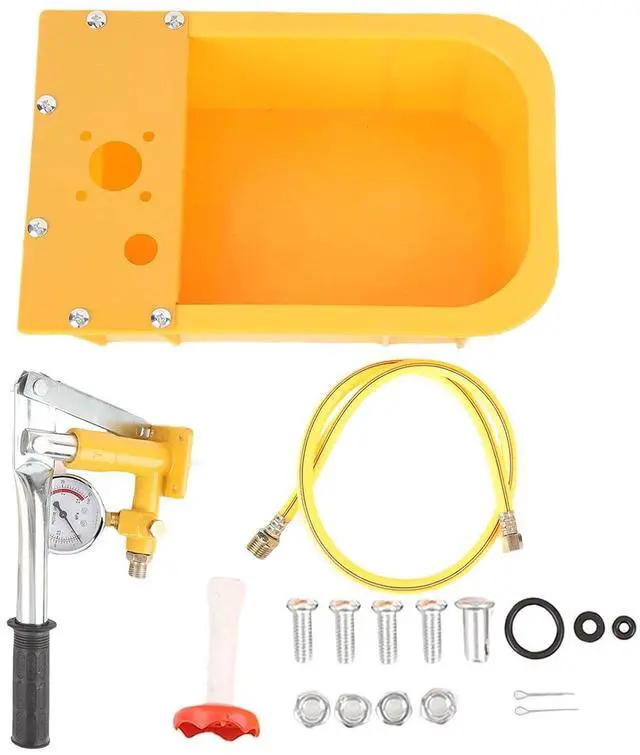Alt view image 5 of 7 - Water Pressure Test Pump with Gauge G1/2 Standard Thread Connector, Manual Water Pressure Tester for Leakage Testing, for Hydraulic Testing