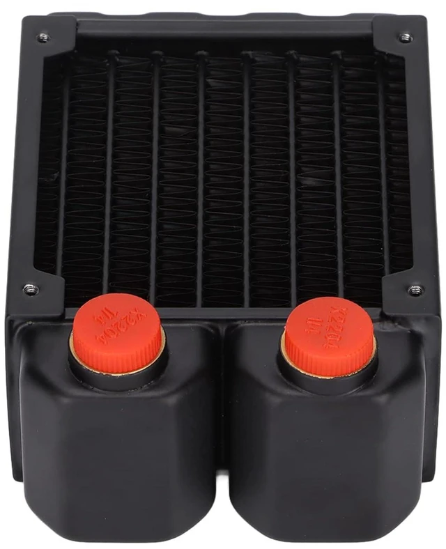 Main image of ASHATA Copper Cooling Radiator Efficient Copper Fin Water Cooled 45mm Radiator for PC Liquid Cooling, Free Screws, Suitable for 8cm Fan Installation