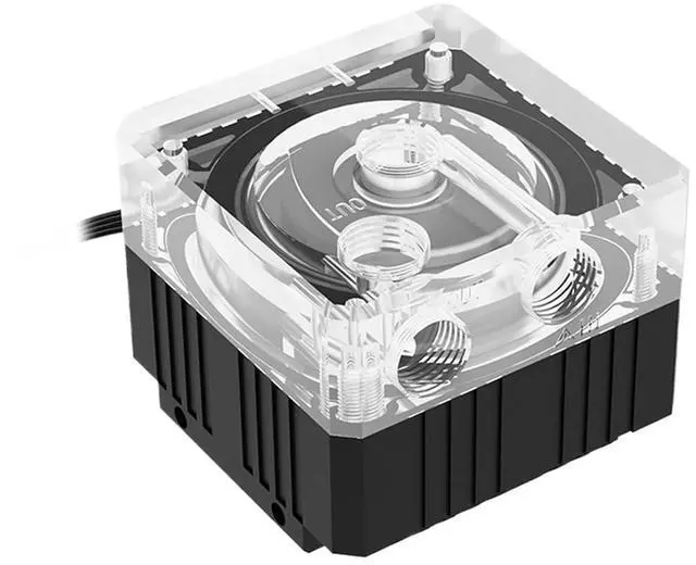 Main image of Water Cooler Water Pump 4 Holes PWM Speed Control Lift 3.5m Flow 500L. PU-SZM4(Aluminum Alloy Armor,12-24V Range)