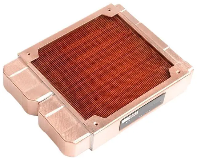 Main image of All Copper Computer Water Cooler Row Industrial Cooling Row Double-Layer Round Tube Thread. TSRP-ZT-120TG