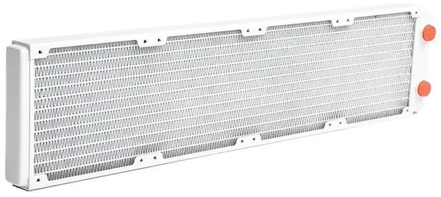 Alt view image 3 of 4 - Computer pc Water Cooler Piano Paint White Color Copper Radiator Heat Sink TSRP-WP480