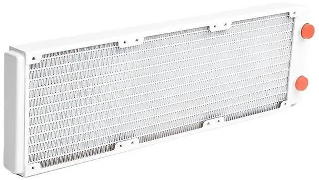 Alt view image 2 of 3 - Computer pc Water Cooler Piano Paint White Color Copper Radiator CPU Heat Sink TSRP-WP360