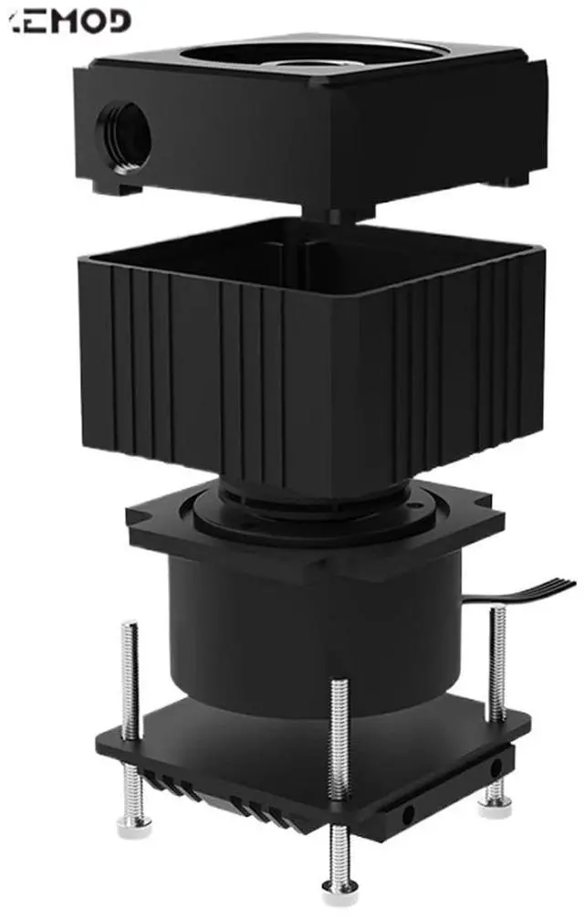 Alt view image 4 of 5 - Circulating Water Pump Water Silencer Supports PWM Metal Armor POM Upper Cover 650L/H. PU-EG6(Small 4pin)