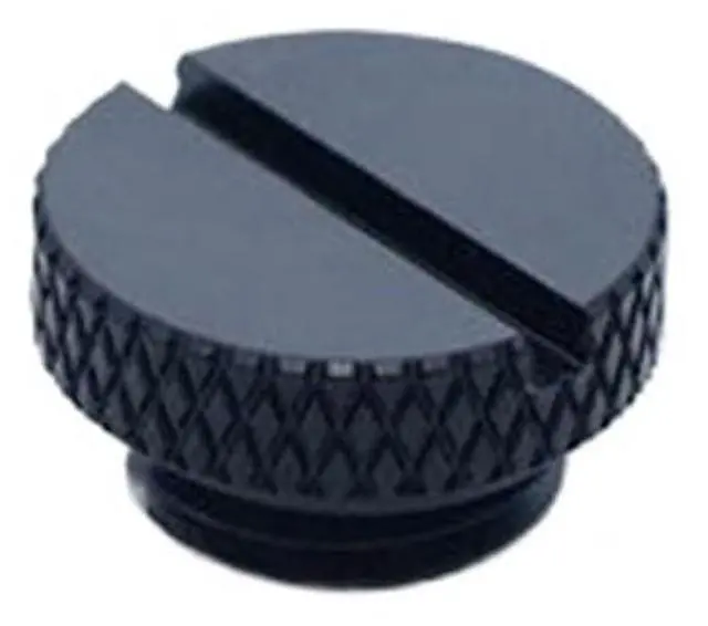 Main image of Water Cooling Plug 8pcs PC Water Cooling Hand-Tightened Straight Stop Plug Coin-Shaped Anti-Leak Lock(Black)