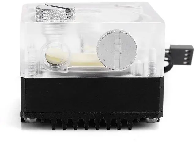 Alt view image 2 of 7 - SUNGOOYUE SCP67B Water Cooling Pump, PWM Speed Control 2600RPM, G1/4 Thread, Acrylic and Aluminum Construction, 12V for PC Gaming (Black)