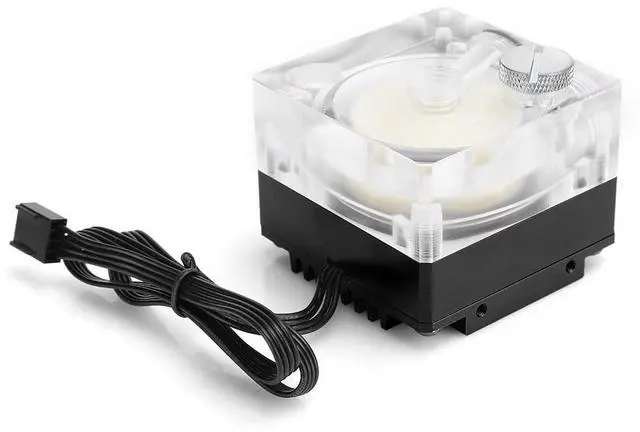 Alt view image 4 of 7 - SUNGOOYUE SCP67B Water Cooling Pump, PWM Speed Control 2600RPM, G1/4 Thread, Acrylic and Aluminum Construction, 12V for PC Gaming (Black)