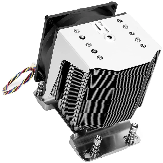 Alt view image 5 of 7 - Yinhing CPU Cooler Cooling Fan for EPYC 7000 Socket SP3 High Performance Heat Dissipation with Low Noise Technology Efficiently Enhances System Stability and Longevity