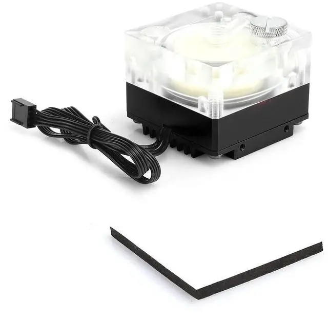Alt view image 6 of 7 - SUNGOOYUE SCP67B Water Cooling Pump, PWM Speed Control 2600RPM, G1/4 Thread, Acrylic and Aluminum Construction, 12V for PC Gaming (Black)