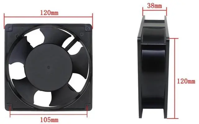 Alt view image 2 of 6 - Radiator Condenser Refrigerator Freezer air-Cooled Water-Cooled Aluminum fin and Copper Tube Heat Exchanger with Fan(C)