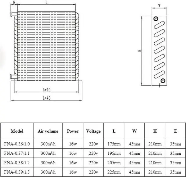 Alt view image 2 of 2 - System 360-390W Aluminum Water Cooling Radiator Sink Fin Radiators Freezer Condenser Refrigeration Joyful(225X45X210mm)