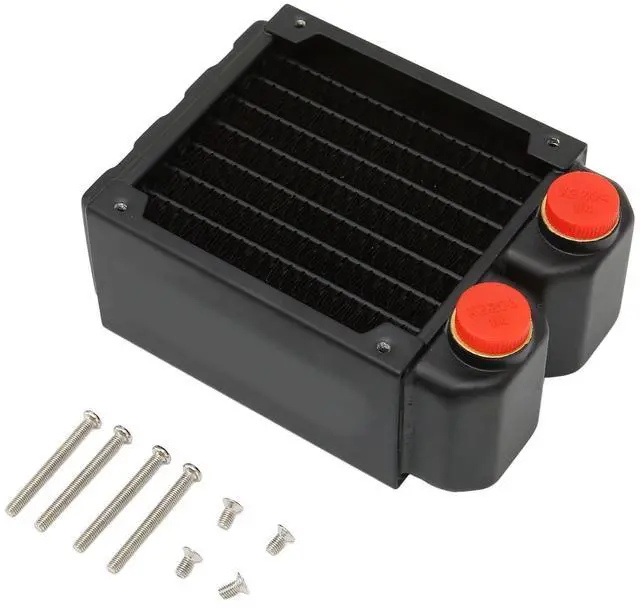 Main image of RiToEasysports Efficient Water Cooling Radador Brass Heat Exchanger for Recording Machine Printer, G1/4 Thread Code Kit for PCs and Servers