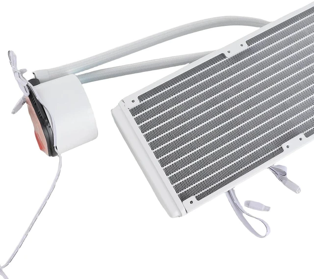 Alt view image 6 of 7 - 240mm CPU Cooler, ARGB Liquid Cooling System, Efficient Heat Dissipation for High Performance Gaming and LGA2066 Users (White)