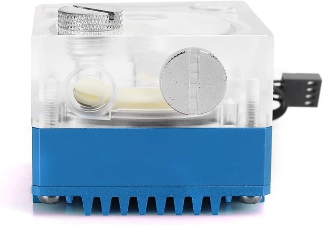 Alt view image 7 of 7 - aqxreight Silent Cooling Pump for Computer Systems with PWM Speed Control and Acrylic Aluminum Design (Blue)