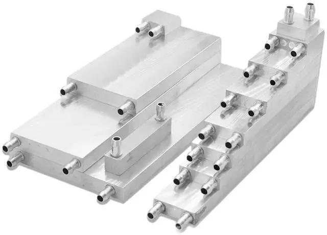 Alt view image 5 of 7 - Aluminum Water Cooling Block 1pc Aluminum CPU Radiator Cooler 30 40 80 120 160 200 240 250 300mm(40x80mm)