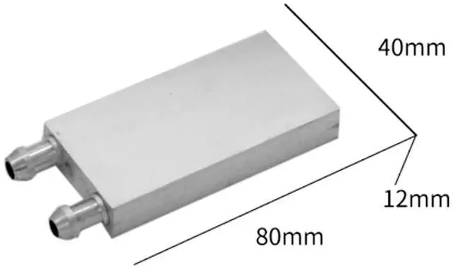 Alt view image 2 of 7 - Aluminum Water Cooling Block 1pc Aluminum CPU Radiator Cooler 30 40 80 120 160 200 240 250 300mm(40x80mm)