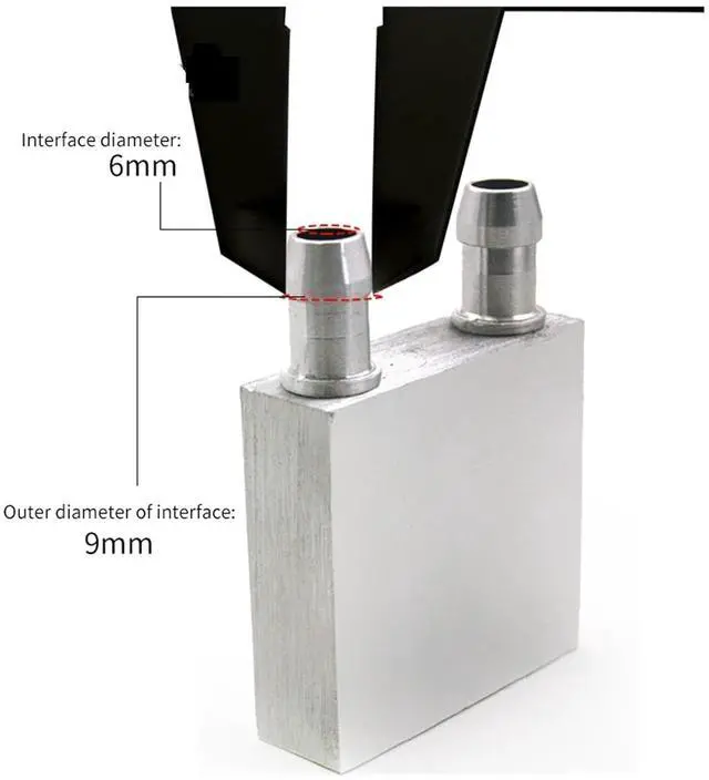 Alt view image 7 of 7 - Aluminum Water Cooling Block 1pc Aluminum CPU Radiator Cooler 30 40 80 120 160 200 240 250 300mm(40x80mm)