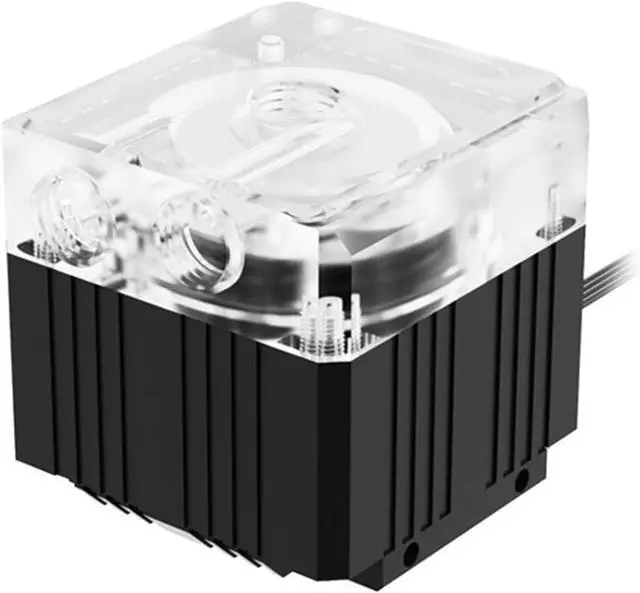 Main image of Computer water cooler silent water pump with a head of 3.5 meters can be combined with a water tank. PU-EF4(5V RGB AURA,Black(Small 4pin))