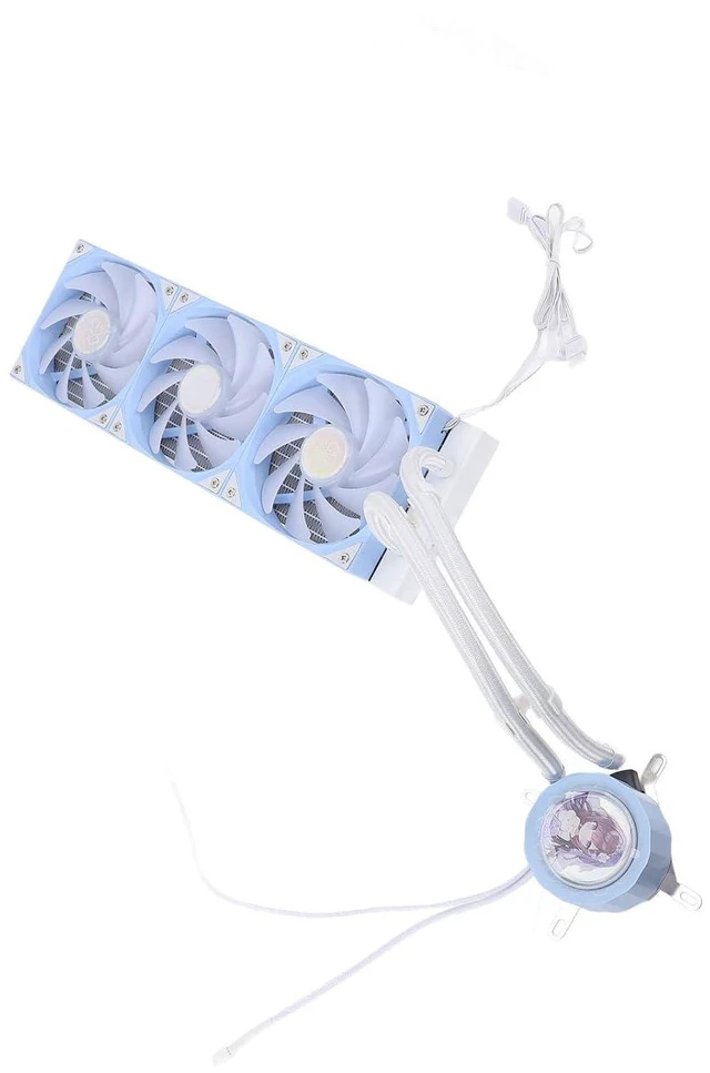 Alt view image 4 of 7 - ARGB CPU Liquid Cooler Low Noise Hydraulic Bearing Water Cooling Fan for 115X 1200 1700 AM4 AM5, Easy Installation for Gaming PC