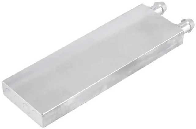 Alt view image 5 of 6 - Aluminum Water Cooling Block 1pc Aluminum Alloy CPU Radiator 40X120mm Water Cooling Block Liquid Cooler Heat Sink