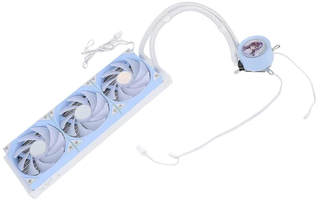 Alt view image 3 of 7 - ARGB CPU Liquid Cooler Low Noise Hydraulic Bearing Water Cooling Fan for 115X 1200 1700 AM4 AM5, Easy Installation for Gaming PC
