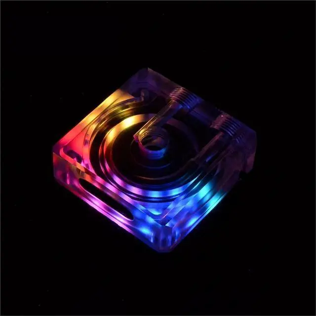 Alt view image 4 of 5 - Computer water cooler silent water pump with a head of 3.5 meters can be combined with a water tank. PU-EF4(5V RGB AURA,Black(Small 4pin))