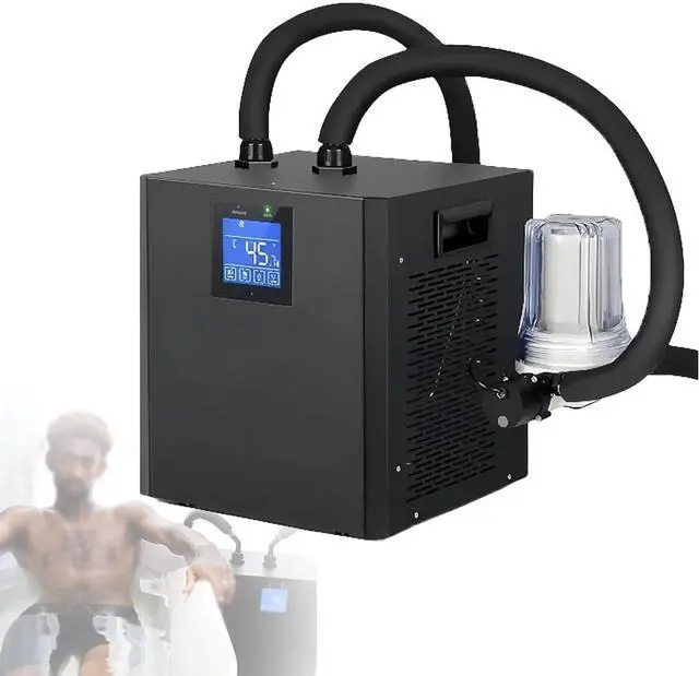 Main image of Cold Plunge Water Chiller for Cold Plunge Tubs, Ice Bath Chiller with External Filter Pump, Insulated Hose, Remote Control, for Home Recovery, Therapy Doublewaterpumps