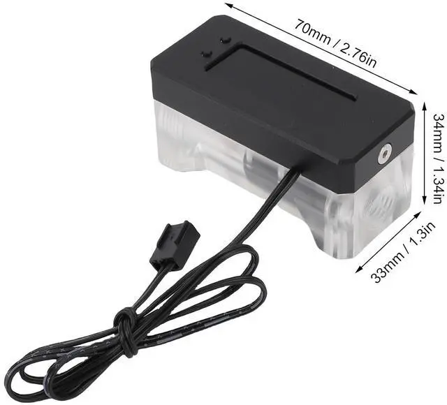 Alt view image 7 of 7 - Digital Meter Alarm for Water Cooling System, RPM Temperature Detect with Water Cooling Pump Alarm, for Gasoline, Kerosene, Engine Oil