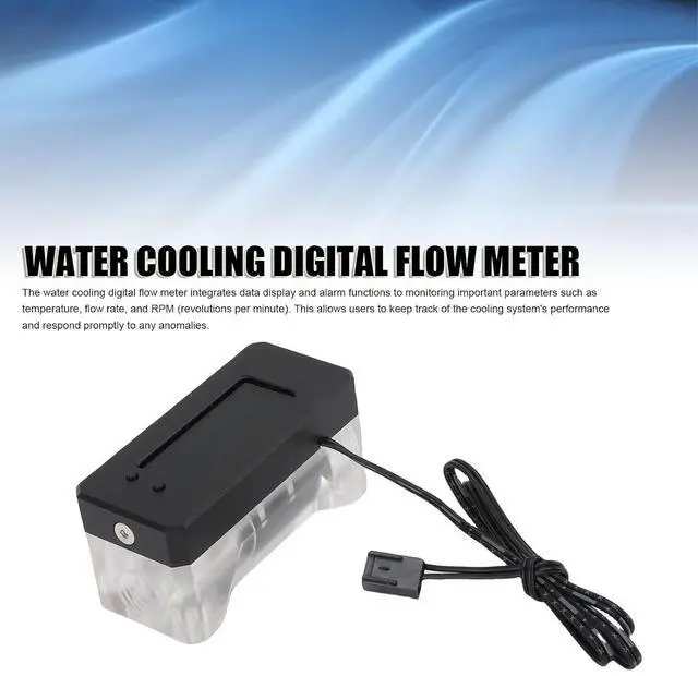 Alt view image 4 of 7 - Digital Meter Alarm for Water Cooling System, RPM Temperature Detect with Water Cooling Pump Alarm, for Gasoline, Kerosene, Engine Oil