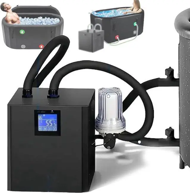 Main image of Ice Bath Water Chiller for Tubs,1/3 HP Cold Plunge Chiller with External Filter & Pump, Insulated Hoses,Remote Control Water Colder Recovery for Athletes Recovery SinglePump