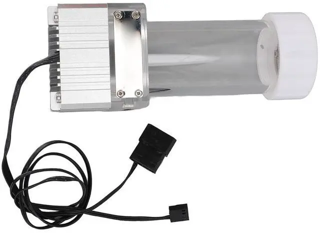 Alt view image 5 of 7 - Water Cooling Pump Tank High Performance 30 Mesh Filter Magnetic Levitation Sine Wave Drive 125ml Capacity G1/4 PC Water Cooling System Pump Reservoir Combo for Gaming PC Custom (Silver)