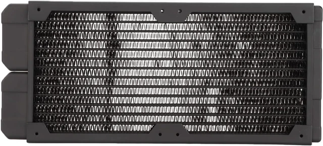 Alt view image 5 of 7 - Sanpyl Water Cooling Radiator Red Copper Brass Steel G1 / 4 Thread 14 Pipes for Fast Heat Dissipation