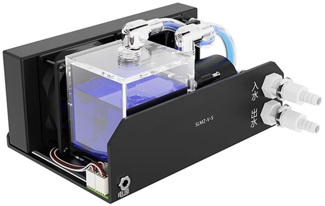 Main image of Water Cooler Tank 300ML 80mm Fan 4000RPM 12V 10W for PC Water Cooling System 600L/H Water Cooling Pump 4 M Pump Head
