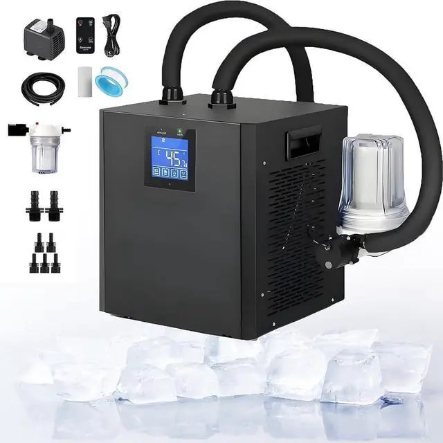 Main image of Ice Bath Water Chiller for Cold Plunge Tubs, 1/3 HP Upgraded Ice Bath Chiller with External Filter Water Pump, Ideal for Cold Plunge Recovery Ice Bath Tubs Home Use Twinpumps